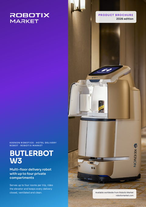 Keenon BUTLERBOT W3 Robot de service multi-étages – Brochure du produit