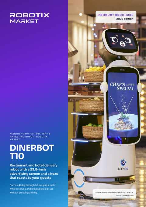 Keenon DINERBOT T10 Delivery and Marketing Robot – Product Brochure