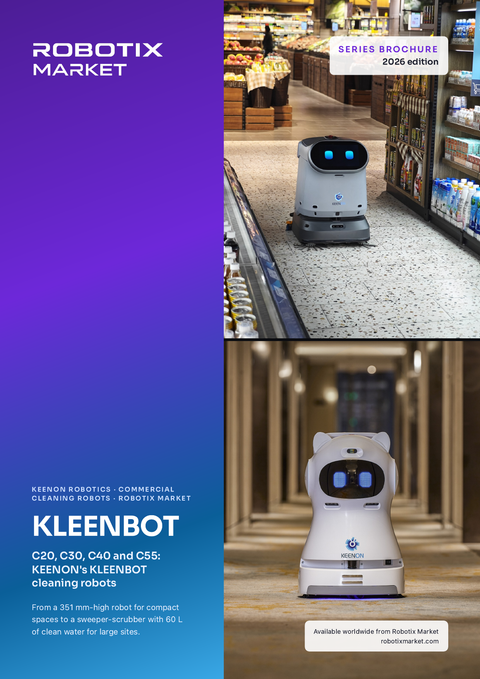 Robot fregador autónomo Keenon KLEENBOT C55 – Folleto del producto