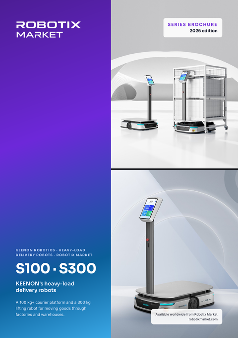 Robot coursier pour charges lourdes Keenon S100 – Brochure du produit
